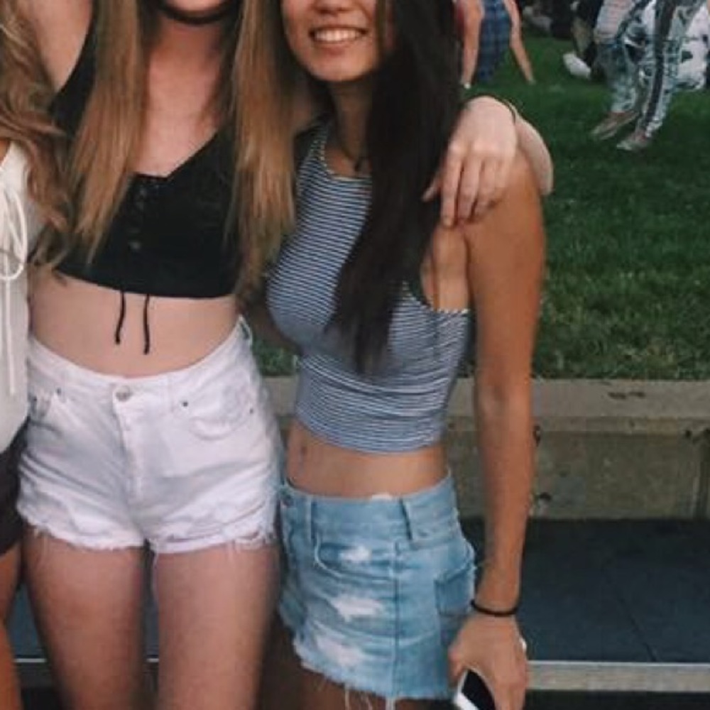 Striped crop top